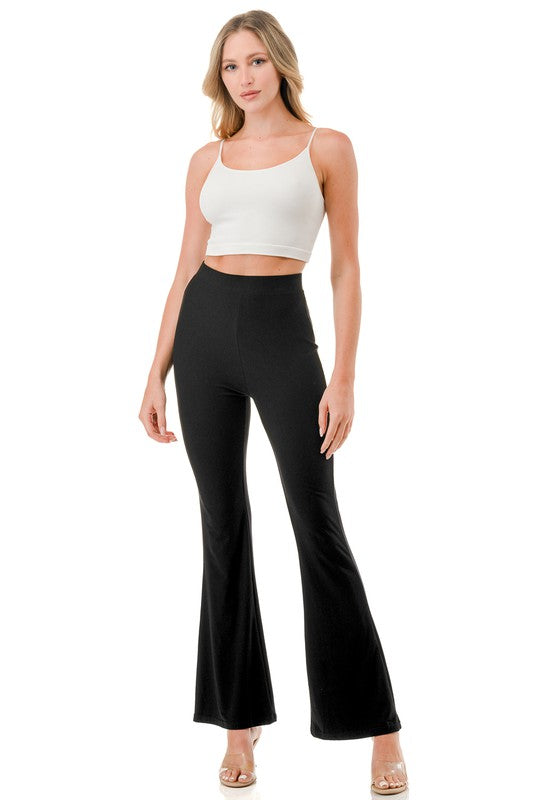 YPWL SOLID WIDE LEG PANTS