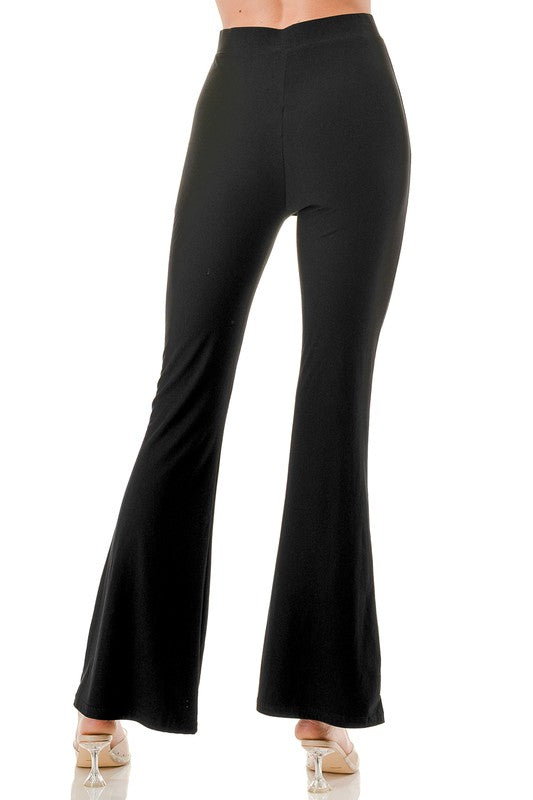 YPWL SOLID WIDE LEG PANTS