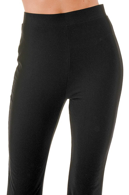 YPWL SOLID WIDE LEG PANTS