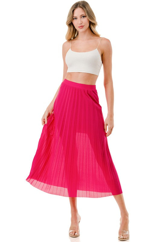 SK906 PLEATED SKIRT