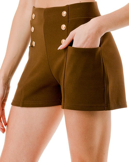 SCU01SHORT BUTTONED SHORTS
