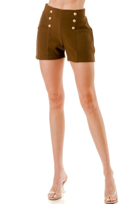 SCU01SHORT BUTTONED SHORTS