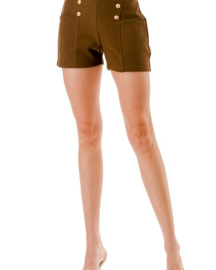 SCU01SHORT BUTTONED SHORTS
