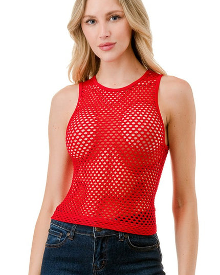 NT74 FISHNET TANK TOP