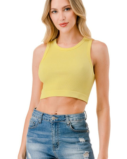 NT63 RIBBED CROP TANK TOP