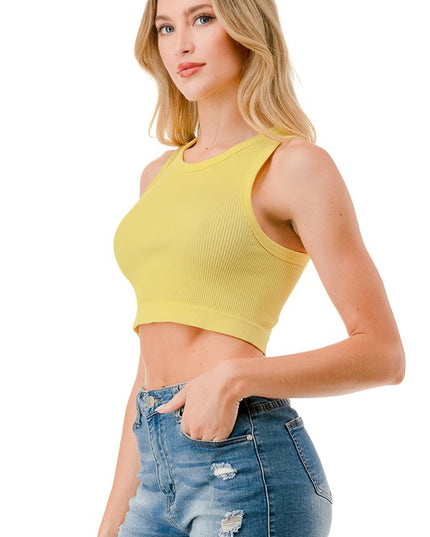 NT63 RIBBED CROP TANK TOP