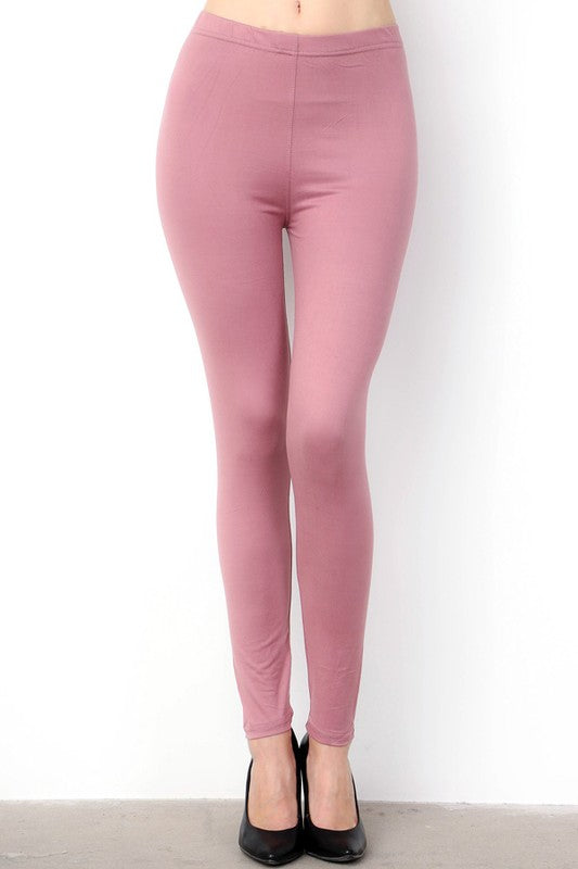 SOL01R SOLID BRUSHED FULL LEGGINGS