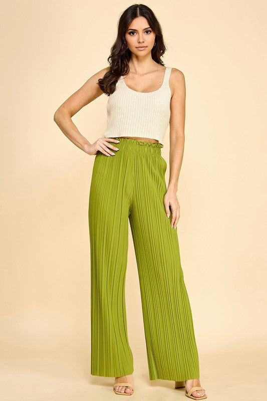 PB901 PLEATED PAPER BAG PANTS