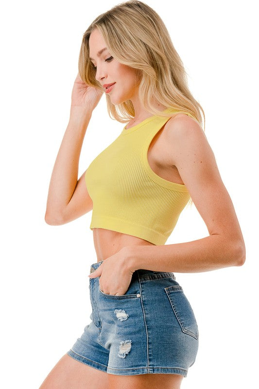 NT63 RIBBED CROP TANK TOP