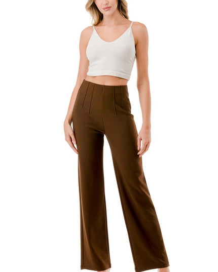 YC105-PLUS SIZE PLEATED DRESS PANTS