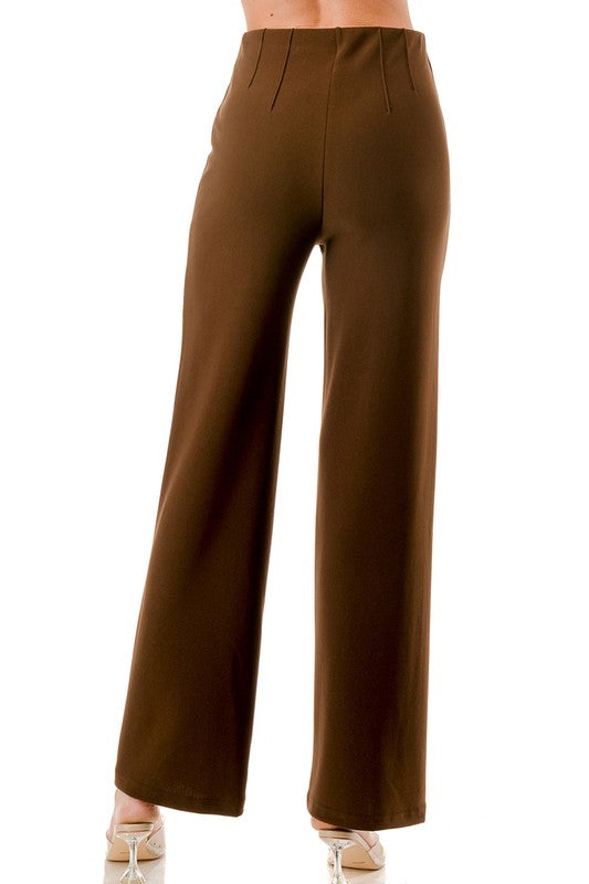 YC105-PLUS SIZE PLEATED DRESS PANTS