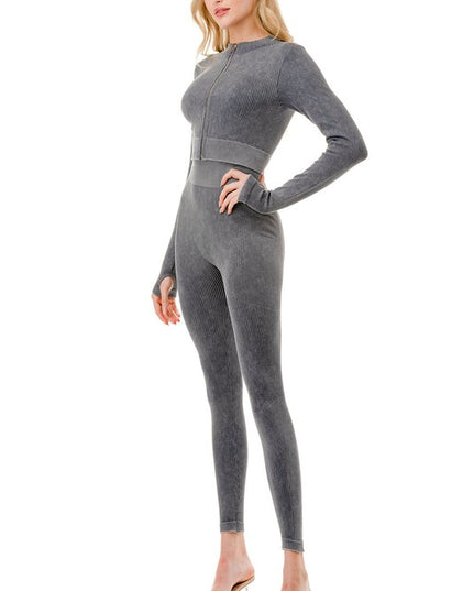 JA40MWSET MINERAL WASH ZIP-UP SET
