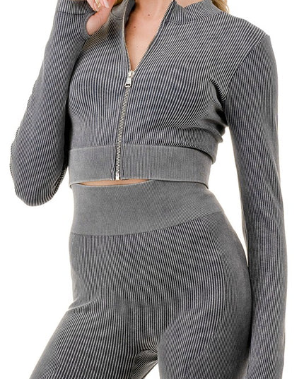 JA40MWSET MINERAL WASH ZIP-UP SET