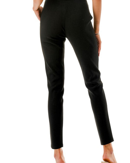 Plus Size Scuba Skinny Pants – High Waist Tailored Fit