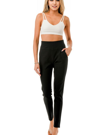 Plus Size Scuba Skinny Pants – High Waist Tailored Fit