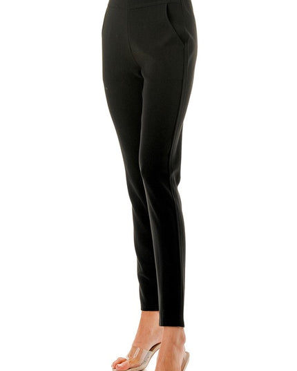 Plus Size Scuba Skinny Pants – High Waist Tailored Fit