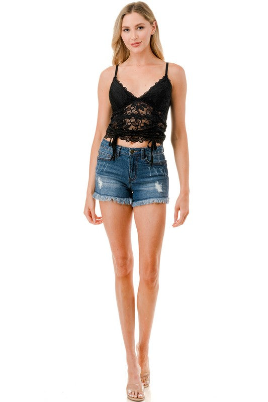 LB42 Floral Lace Camisole – Elegant Feminine Fit
