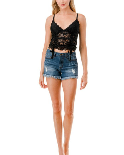 LB42 Floral Lace Camisole – Elegant Feminine Fit