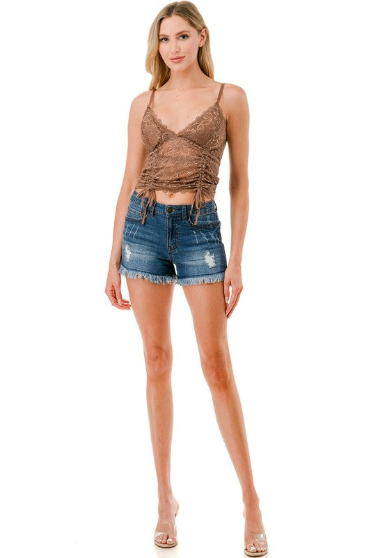 LB42 Floral Lace Camisole – Elegant Feminine Fit
