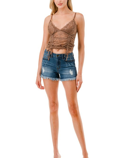 LB42 Floral Lace Camisole – Elegant Feminine Fit