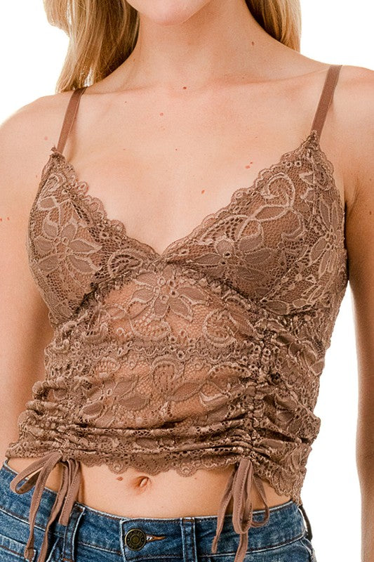LB42 Floral Lace Camisole – Elegant Feminine Fit