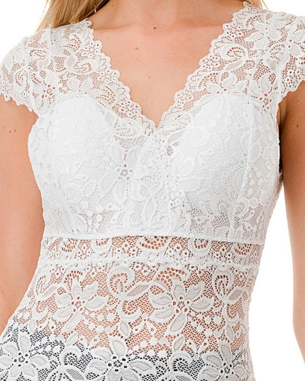 LB47 Lace Surplice Top – Elegant Everyday Style