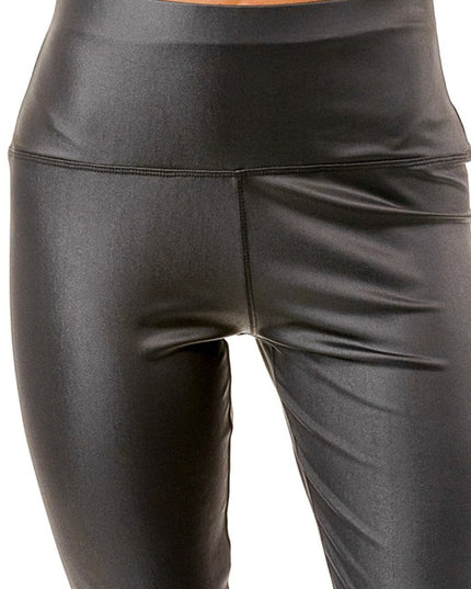 PU-HW001 VEGAN LEATHER HIGH-RISE LEGGINGS