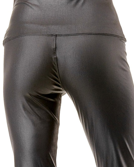 PU-HW001 VEGAN LEATHER HIGH-RISE LEGGINGS