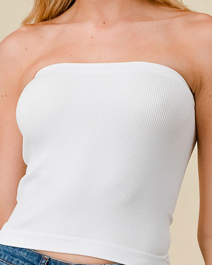 315LX PLUS SIZE RIBBED LONG TUBE TOP