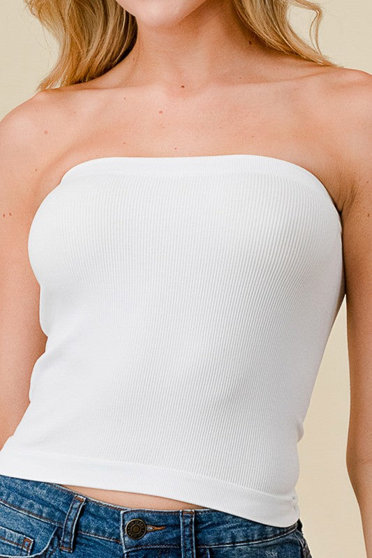 315LX PLUS SIZE RIBBED LONG TUBE TOP