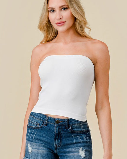 315LX PLUS SIZE RIBBED LONG TUBE TOP
