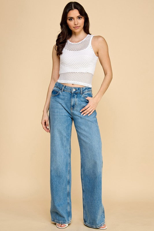 NT74 FISHNET TANK TOP