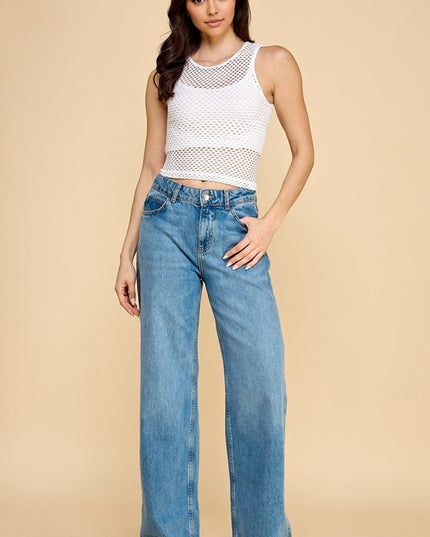 NT74 FISHNET TANK TOP