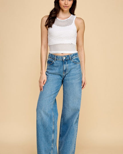 NT74 FISHNET TANK TOP