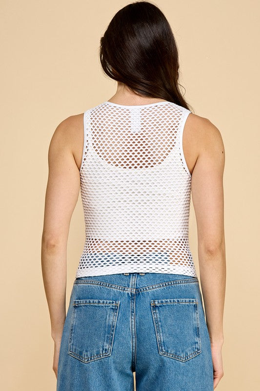 NT74 FISHNET TANK TOP