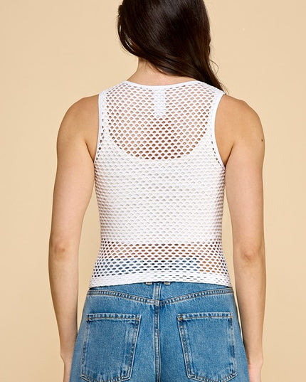 NT74 FISHNET TANK TOP