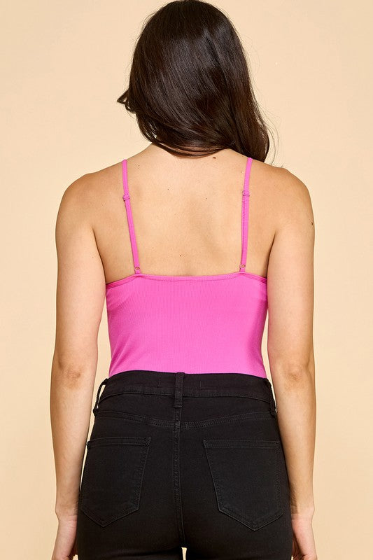 BST08-BODYSUIT SEAMLESS CAMI BODYSUIT SHAPEWEAR