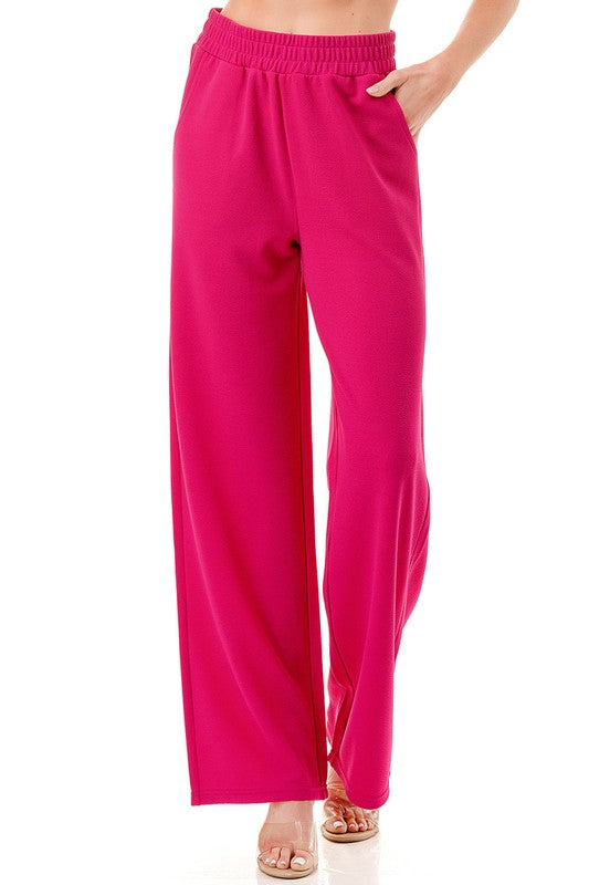 ANT101 TEXTURED STRAIGHT PANTS