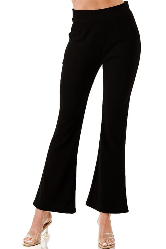 Y60B-PANTS YOGA BELL BOTTOMS DRESS PANTS