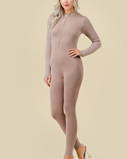 JS100MW Mineral Wash Catsuit – Edgy Modern Style