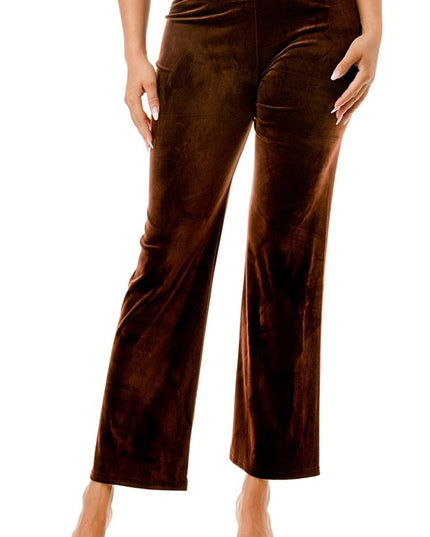 VW001 PLUS SIZE VELOUR PANTS