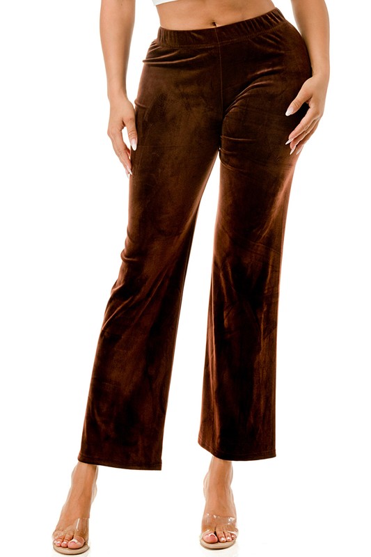 VW001 PLUS SIZE VELOUR PANTS