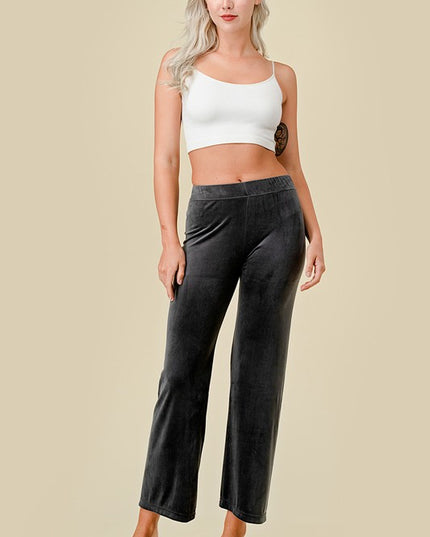 VW001 PLUS SIZE VELOUR PANTS