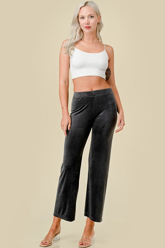 VW001 PLUS SIZE VELOUR PANTS