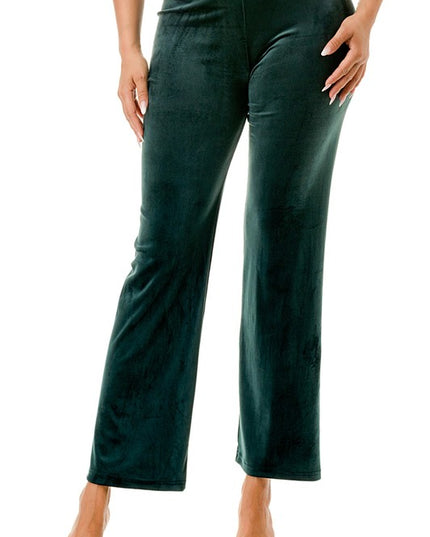 VW001 PLUS SIZE VELOUR PANTS