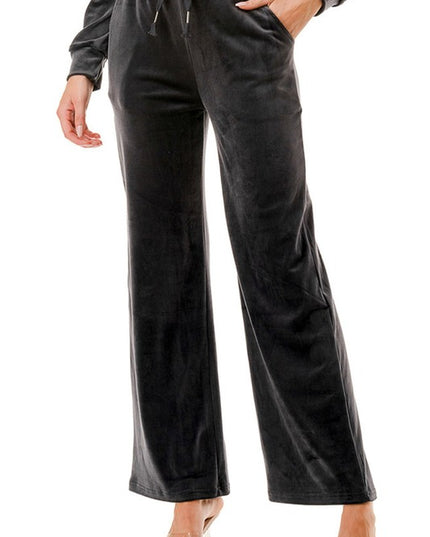 VW002 VELOUR DRAWSTRING PANTS