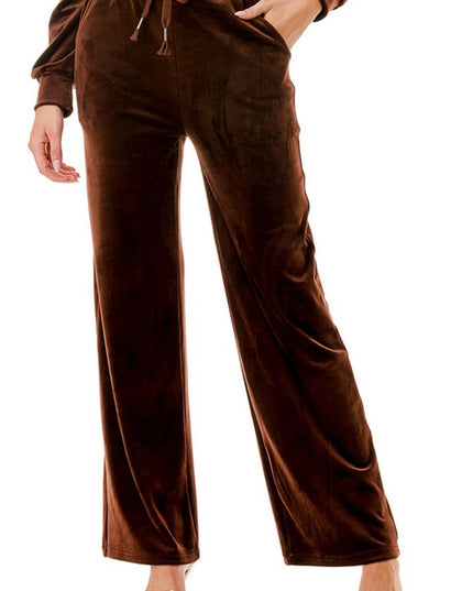 VW002 VELOUR DRAWSTRING PANTS