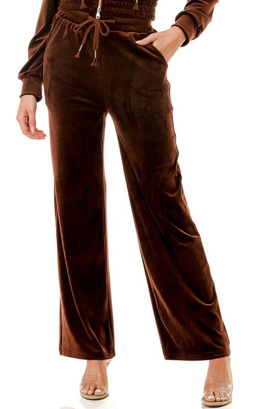 VW002 VELOUR DRAWSTRING PANTS