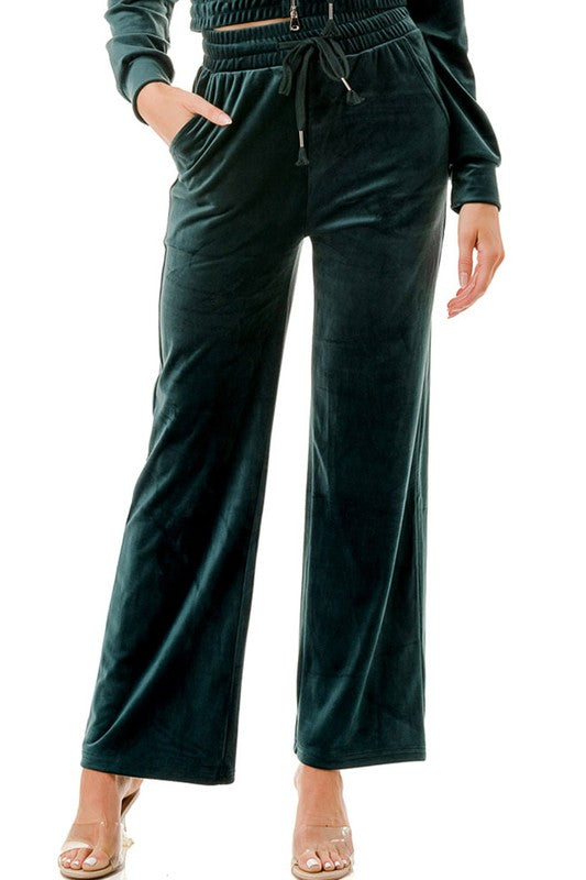 VW002 VELOUR DRAWSTRING PANTS