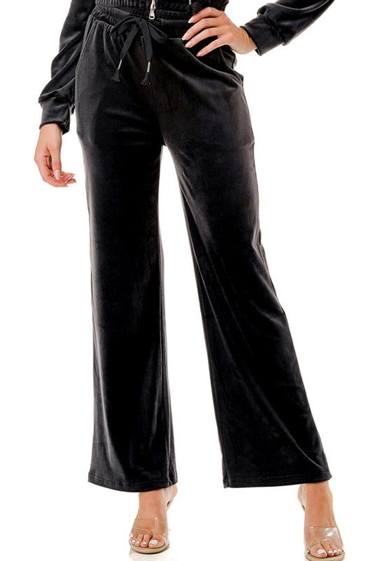 VW002 VELOUR DRAWSTRING PANTS